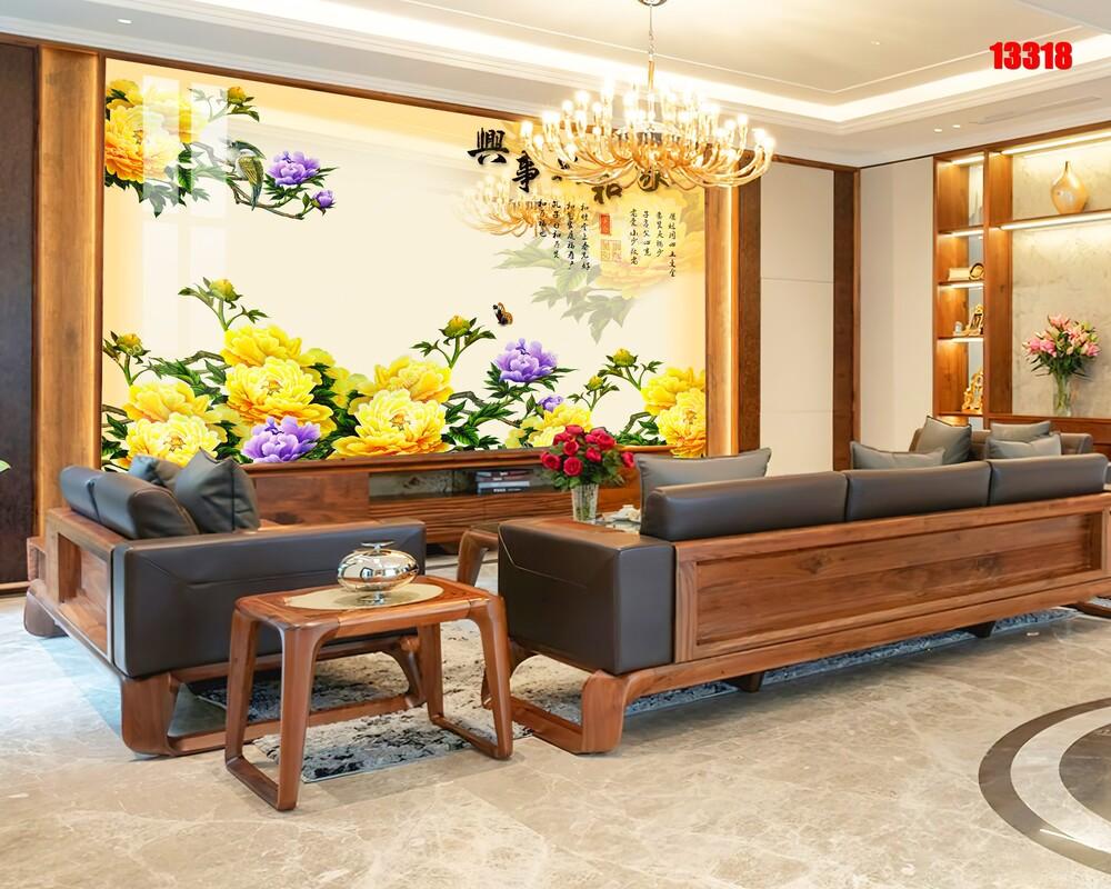 Tranh PVC ốp tường nội thất
