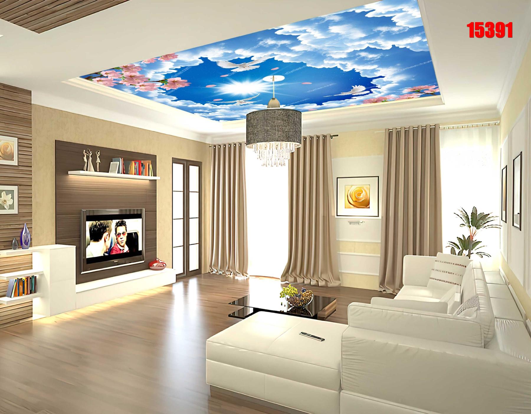 Trần PVC dẻo xuyên sáng