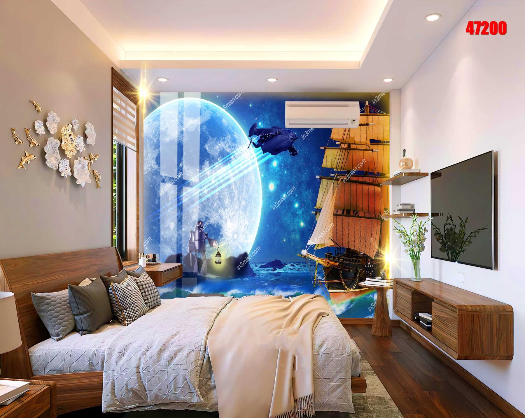 Tranh PVC tráng gương trang trí phòng ngủ cho bé Tranh PVC tráng gương trang trí phòng ngủ cho bé