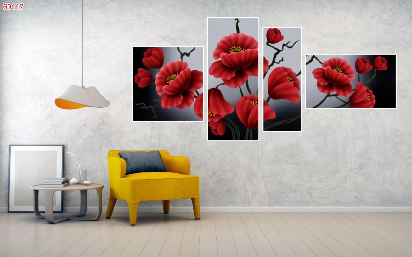 Tranh decal Hoa 3D Tranh decal Hoa 3D