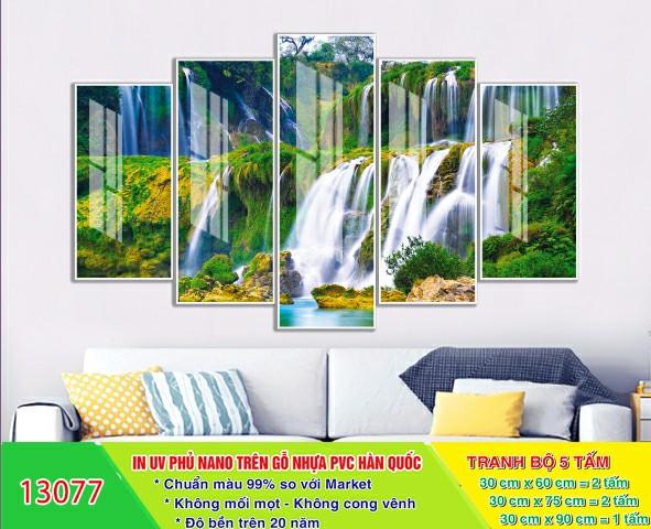 Tranh decal thác nước Tranh decal thác nước