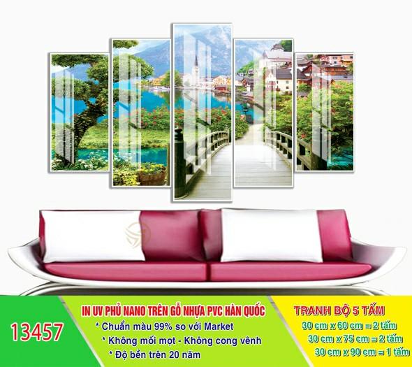 Tranh decal con đường Tranh decal con đường