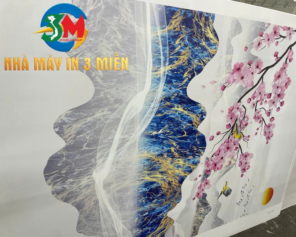 Thành phẩm thực tế tấm ốp PVC tránh gương