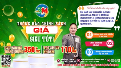 BẢNG BÁO GIÁ MỚI ƯU ĐÃI ÁP DỤNG CHO TOÀN QUỐC